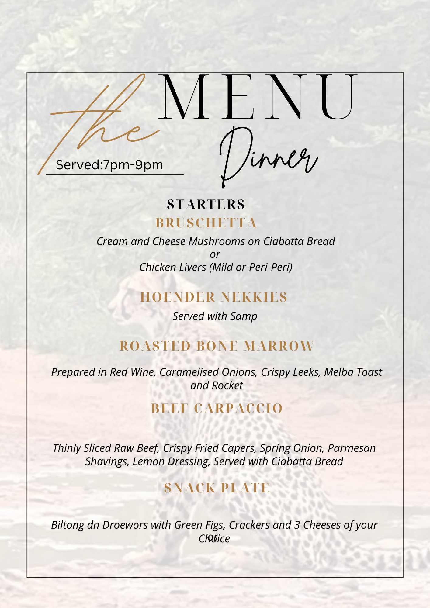 Dinner 1